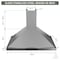 Anzzi 36-Inch Wall-Mounted Stainless Steel-Finished Convertible Range Hood with Aluminum Filter RH-AZ0590ESS - alternate 4